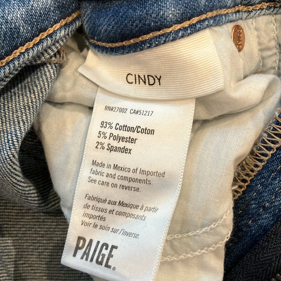 Worn only once! PAIGE Blue Ankle Cropped Jeans Classic Style - Picture 5 of 5